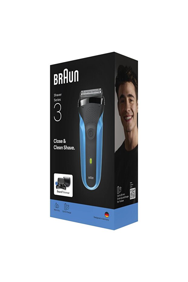 Series 3 Elektrikli Sakal Şekillendirici ve Tıraş Makinesi, Islak ve Kuru, 310BT - 8