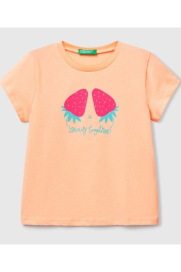 Girl baby 3jerg10j3 benetton t-shirt gkb1121