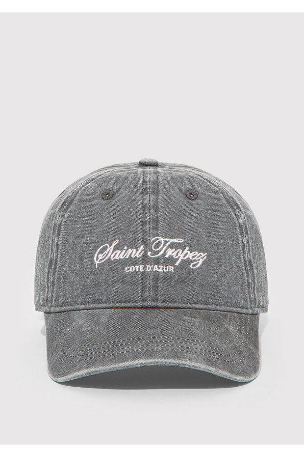 Saint Tropez Embroidered Anthracite Hat 1913735-22864