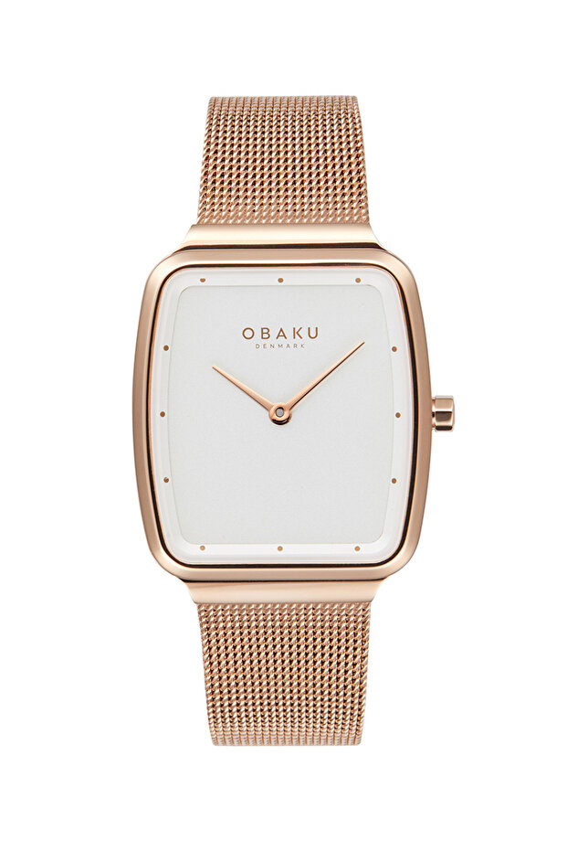 V267Lxvimv Quartz Wicker Rose White Dial 27 mm Women Wrist Watch