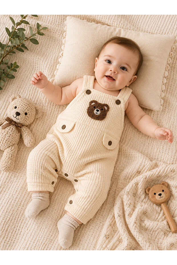 babynow BabyNova Çiçek Baskılı Bebek Tulum