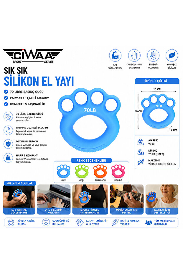 Cwa-2245 زنبرك يدوي من السيليكون