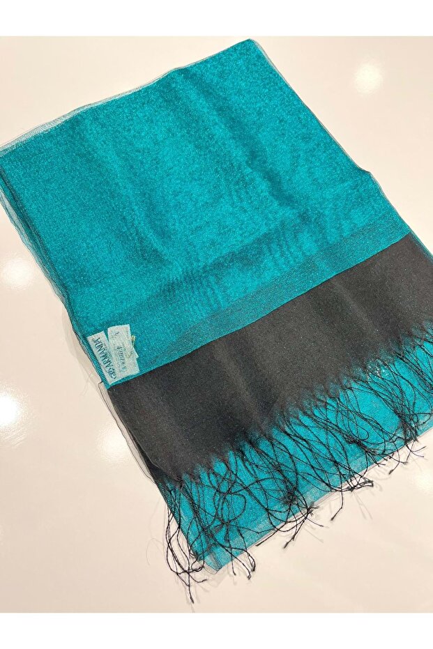 Armanda Silvery Tulle Shal 30% Silk - 5