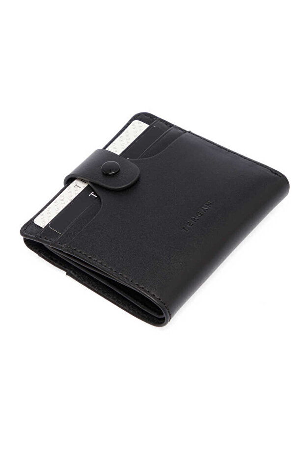 Black Genuine Leather Men's Wallet - S1Ce00001652-A55