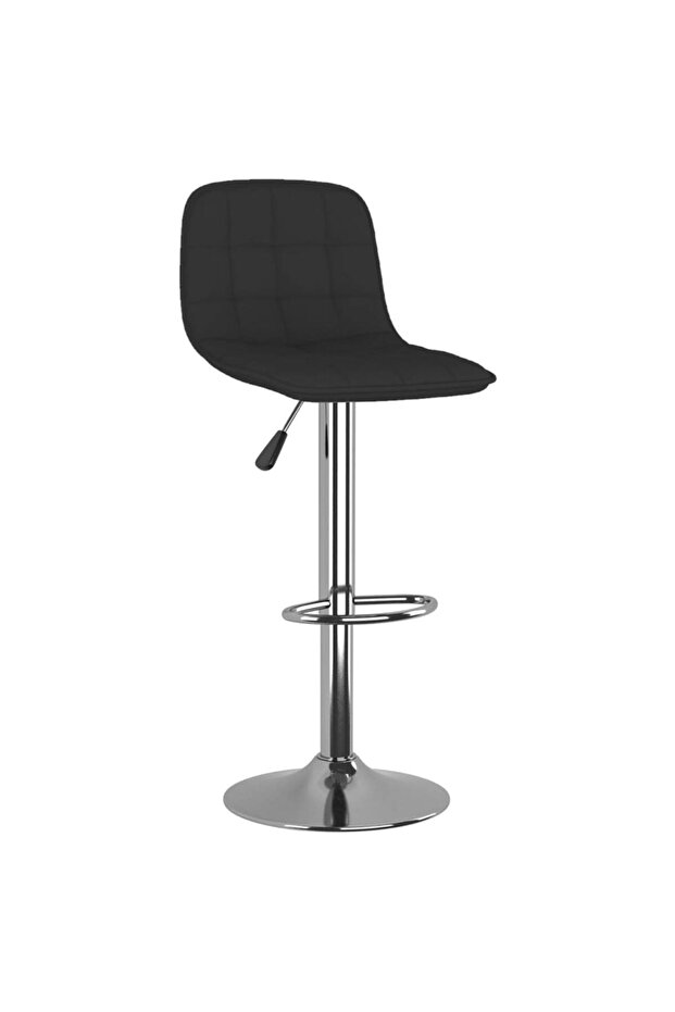Scaune de bar, 2 buc., negru, material textil - 3