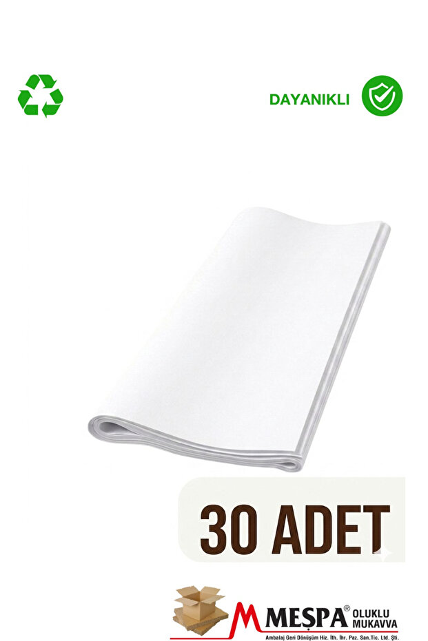 White Wrapping Paper 100X70 cm 30 Pieces – Shipping Packaging, Gift Wrapping and Dowry Paper