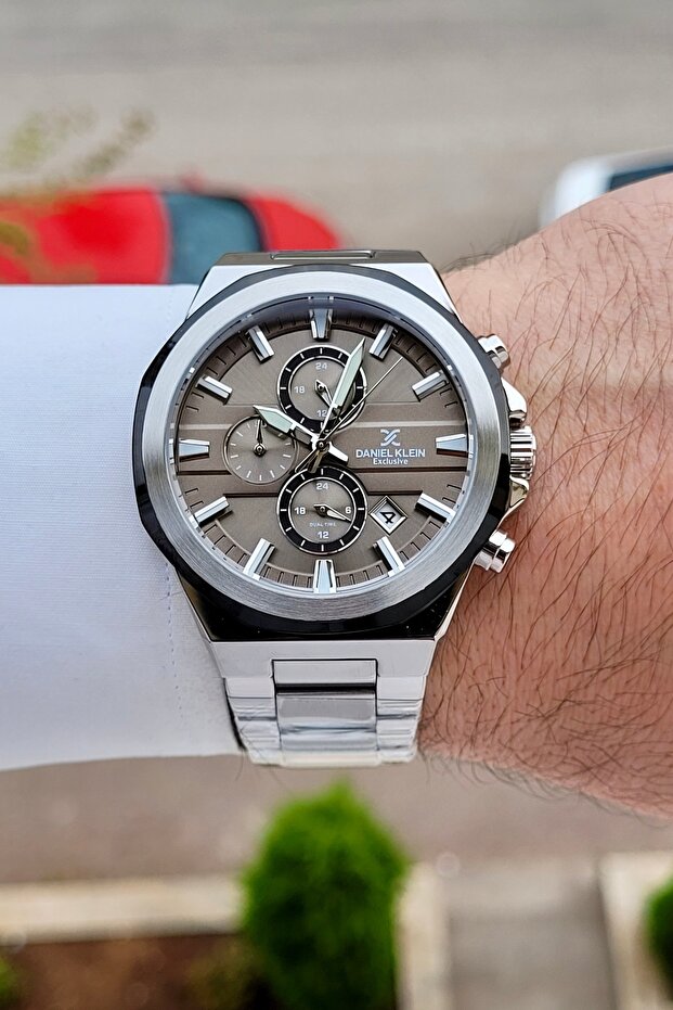 Dial Brown Strap Metallic Color 44 mm Inner Indicators Active Men's Wristwatch