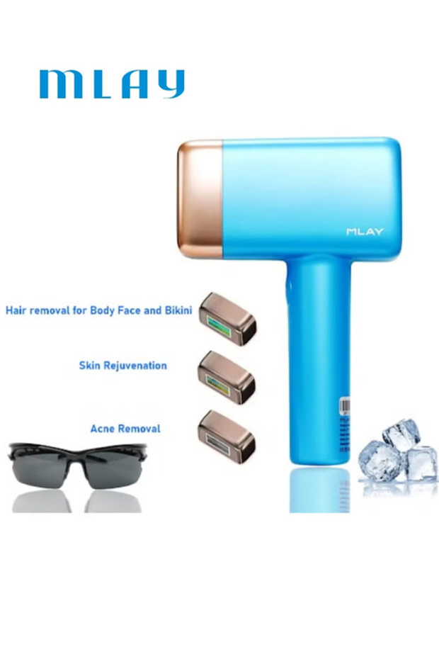 T14 IPL Ice Compress Painless Hair Removal Device With Three Lenses, One For Body Hair, One For Removing Wrinkles And Tightening The Skin, And One For Removing Acne