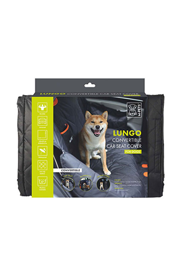 Lungo Car Protection Cover for Dogs Black 152X59 cm