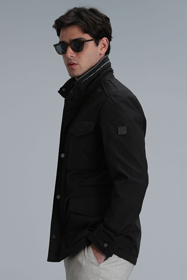 Cameron Herrenmantel Schwarz - 3