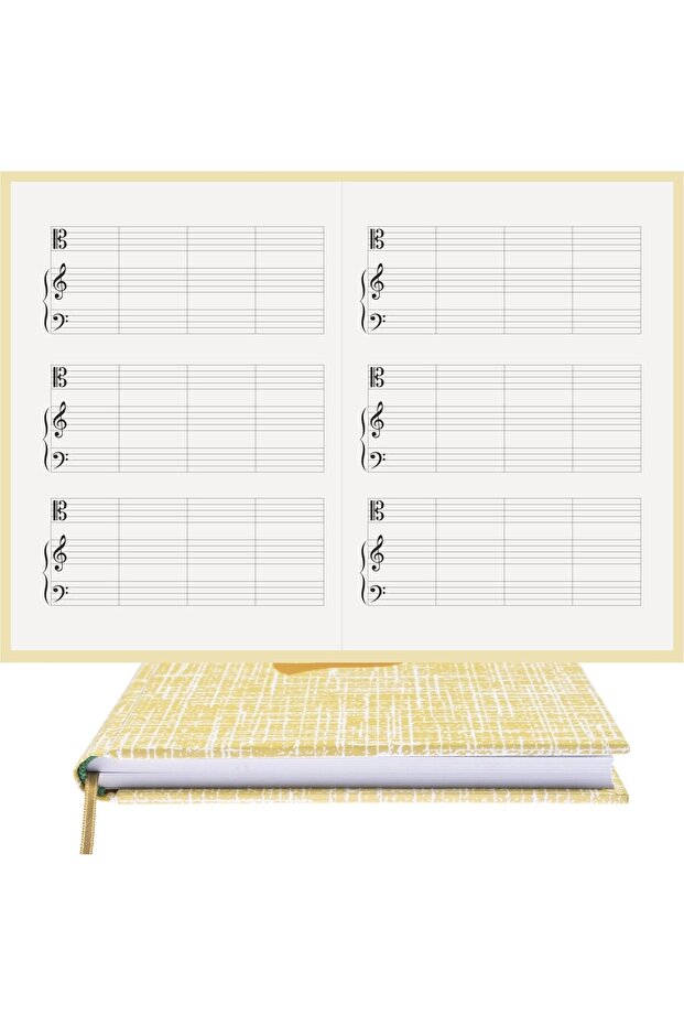 Music Notebook (Do Sol Fa Keyed) 100% Handmade, Hand Stitched (Thread Stitching) 1St Class Artistic Binding (A/5)