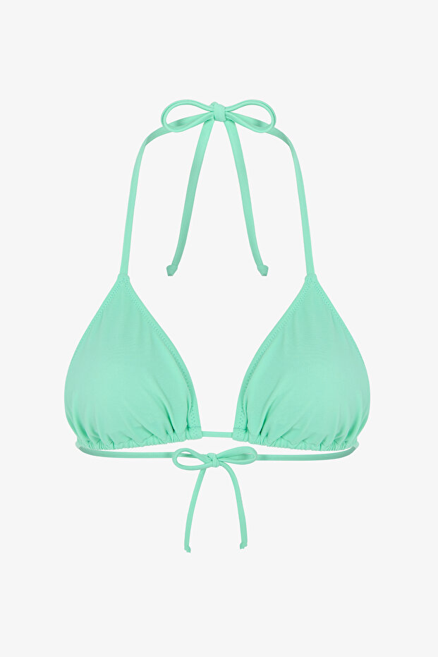 Mint Green Triangle Bikini Top - 4