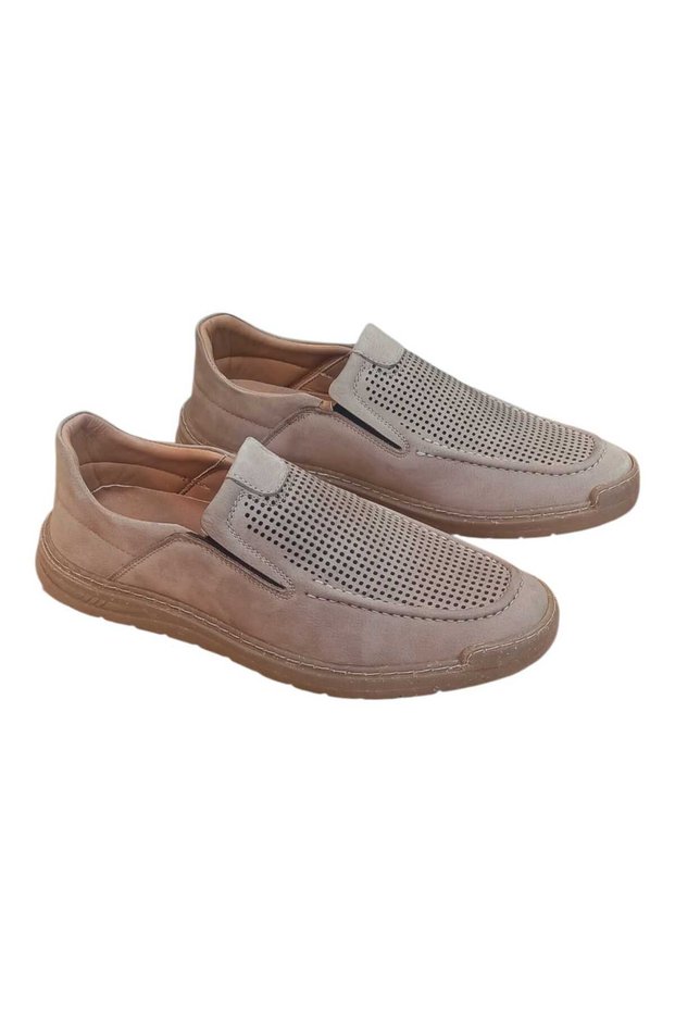 Genuine Leather Nubuck Orthopedic Casual Daily Shoes Sand B815 Non-Slip Sole Shoes