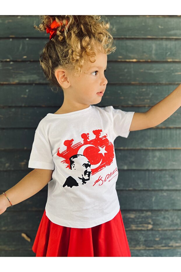 Unisex Children's Short Sleeve Printed T-shirt