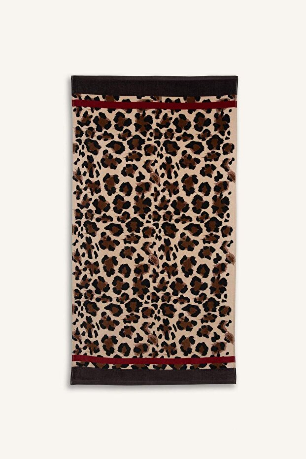 Patterned Cotton Beach Towel E3764Ax25Sm