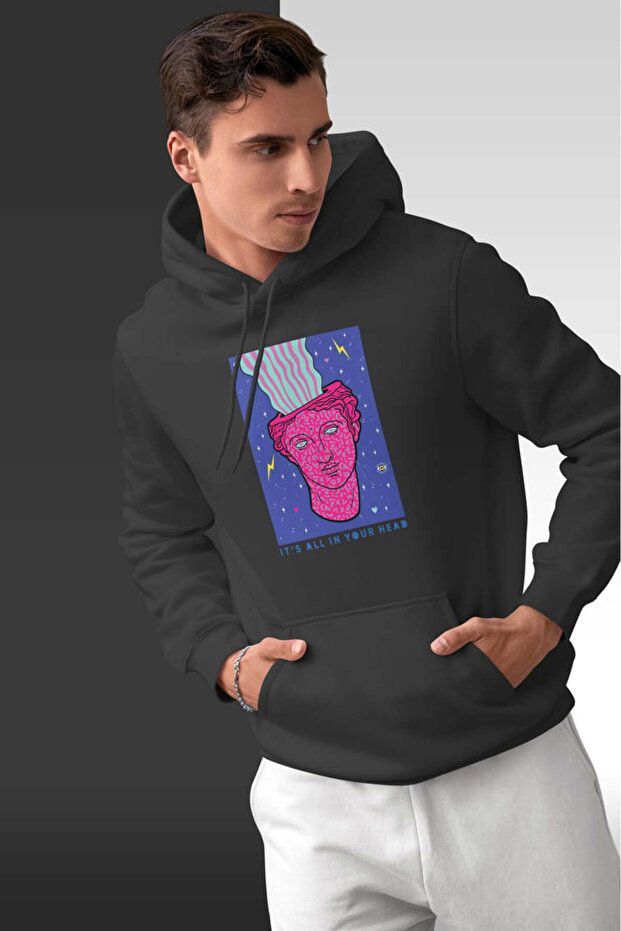 سويت شيرت بقلنسوة كبير الحجم للجنسين من In Your Head