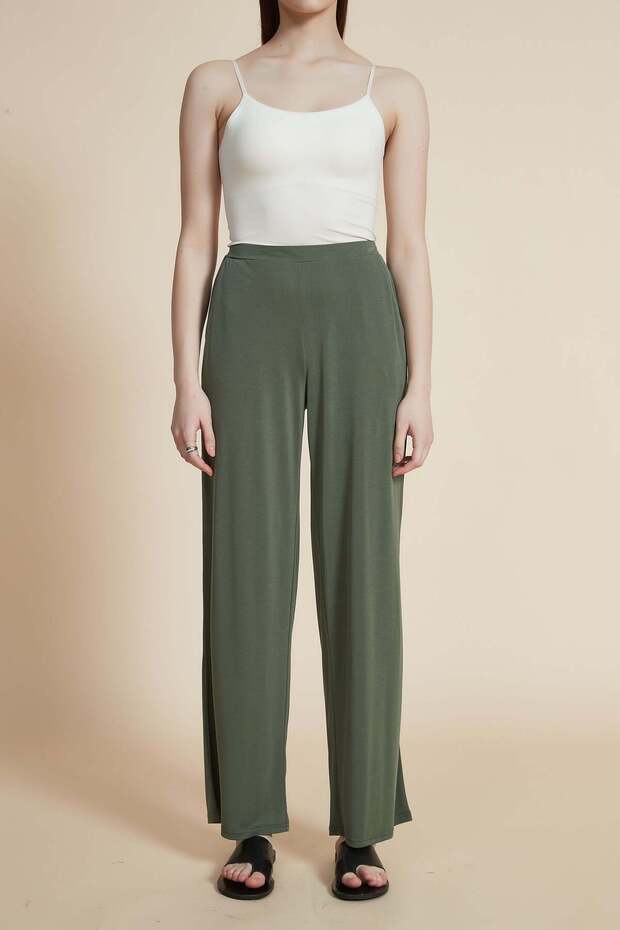 Solid Full Length Pants