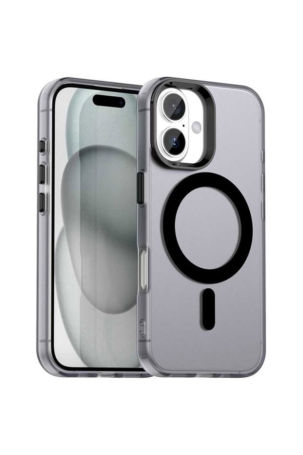 Husă pentru iPhone 16 - CandyCase MagSafe - Negru