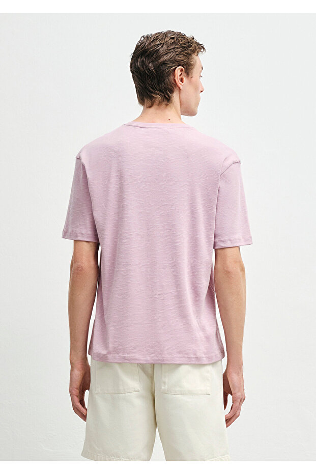 Tricou roz basic Regular Fit / Normal croială 0612944-71068 - 3