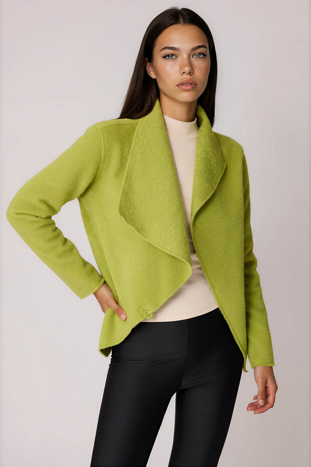 Accessory Laced Asymmetric Cut Jacket - 2