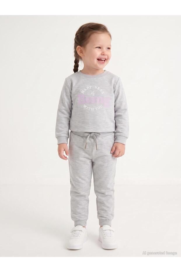 Girl's Tracksuit Set 2-5 Years Karmelange