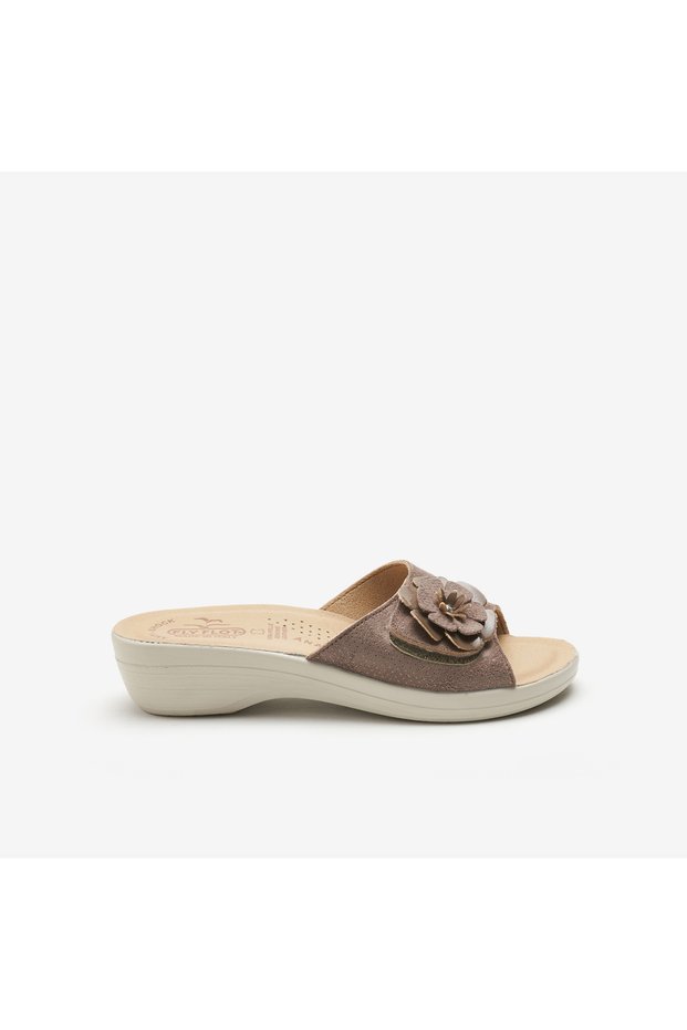 Women's / Girls' Slippers T5 K40 Ge Cloth Slipper Cloth Taupe (Rovere)
