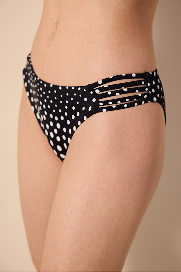 Dots Chic Mehrfarbiger Bikini-Unterteil - 3