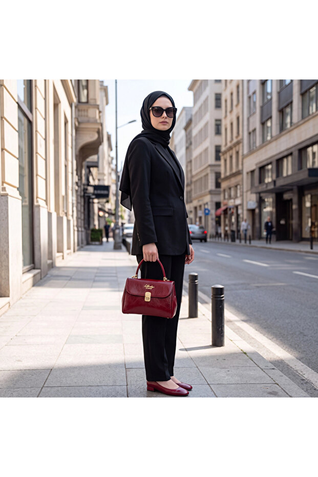 Lb Bag 1318 Patent Leather Claret Red