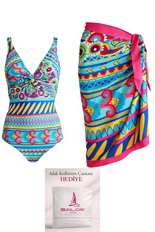 Pareo Thick-Strap Swimsuit - 1