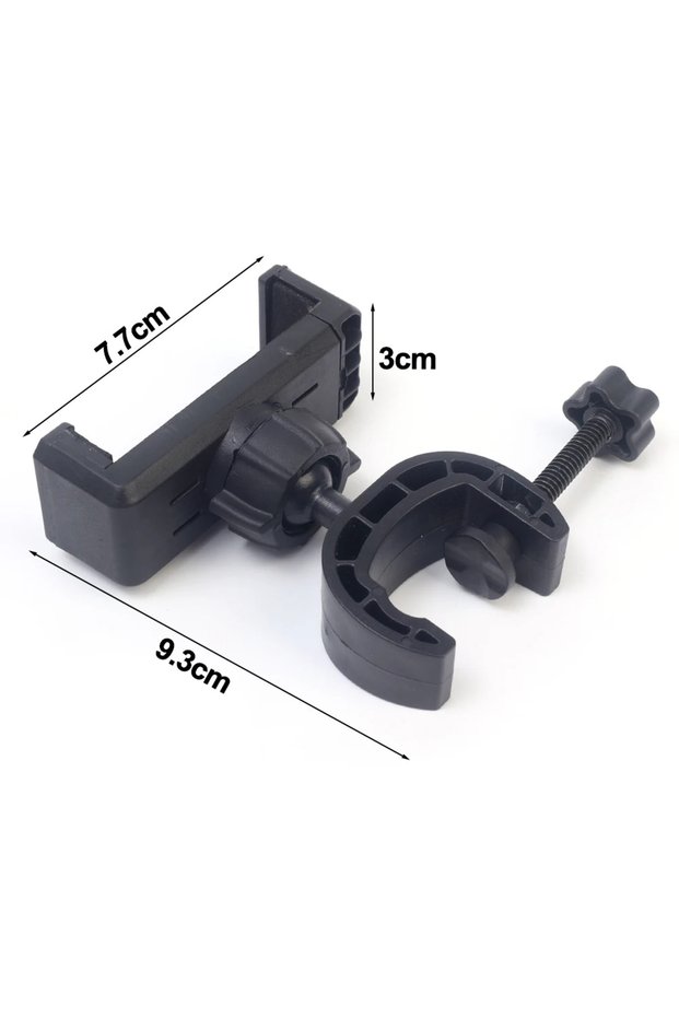 black 360 Degree Rotating Tripod Phone Holder Mount Stand Microphone Cellphone Support Clip on Type