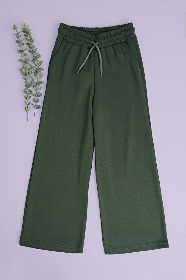 Girls' Modal Pants with Elastic Waist and Pockets