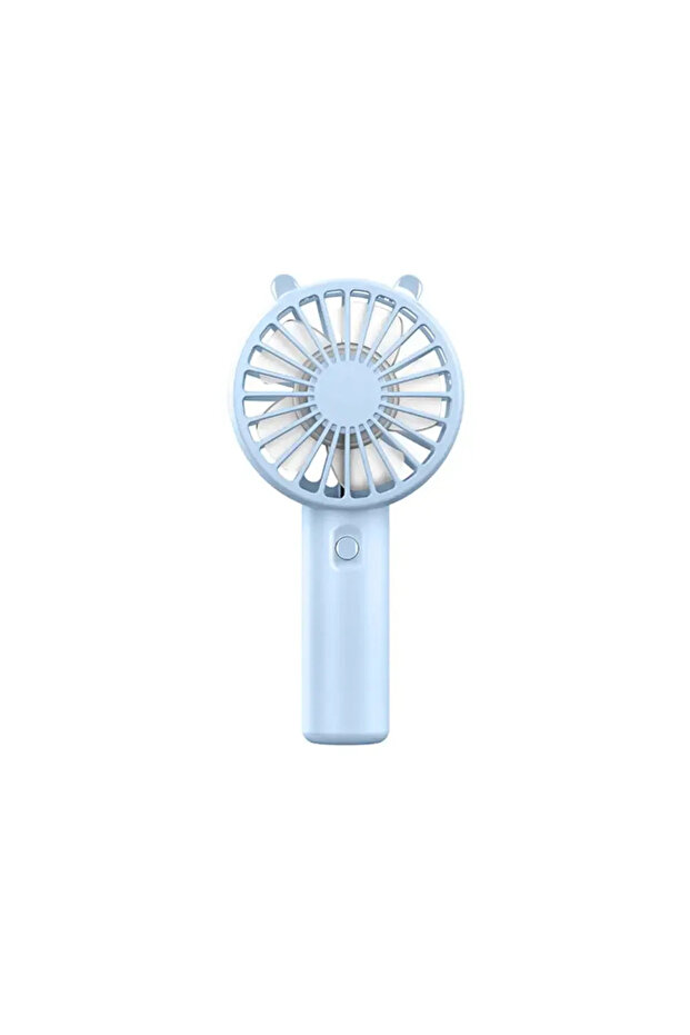 Blue Portable Handheld Fan Small Cooling Fan USB Rechargeable Eyelash Eyelash Mute Cooler Handheld F