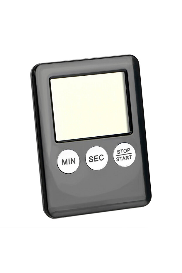 black DIYWORK Alarm Clock Square Large LCD Digital Screen with Magnet Count Up Countdown Thin Simple