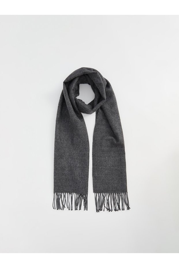وشاح رجالي من NEVAVM Farkılı LCW ACCESSORIES بلون أنثراسايت سادة