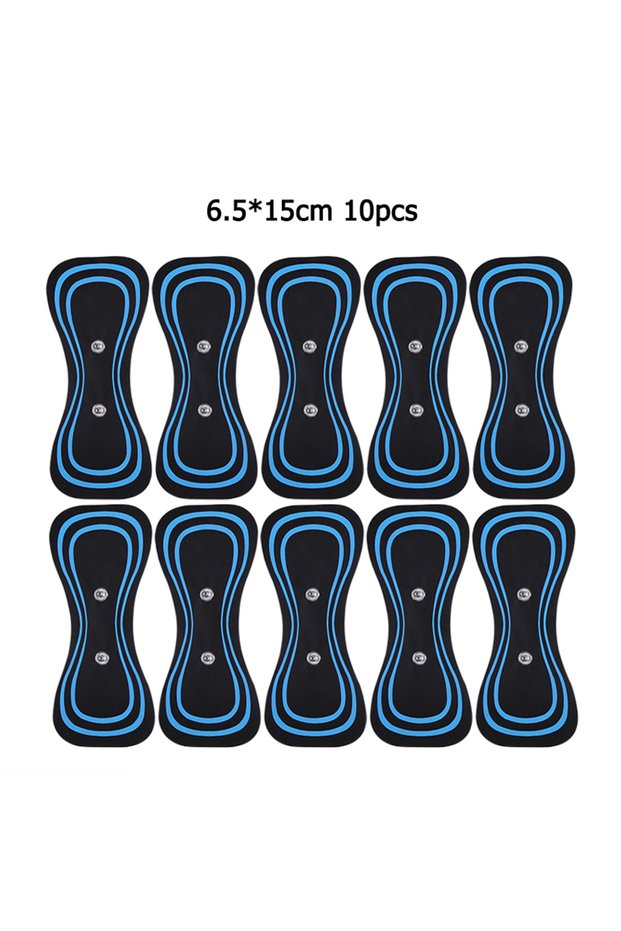 NJ030-H 10PCS EMS Neck Massager Electrode Pads TENS Muscle Stimulator Gel Patch Accessories Trainer
