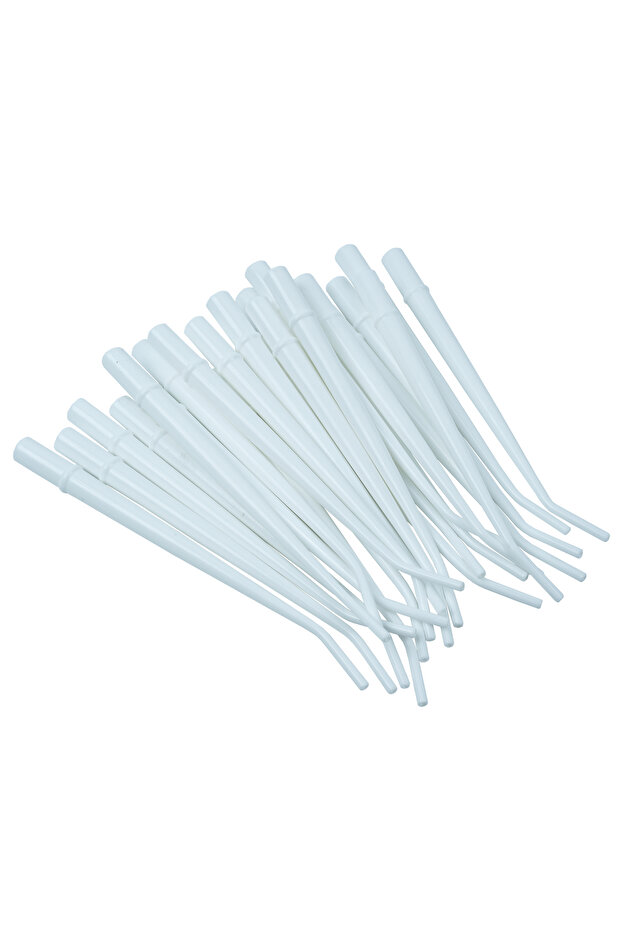 White 25pcs WELLCK Disposable Dental Suction Tips Saliva Ejector Dentistry Clinic Surgical Dental Su