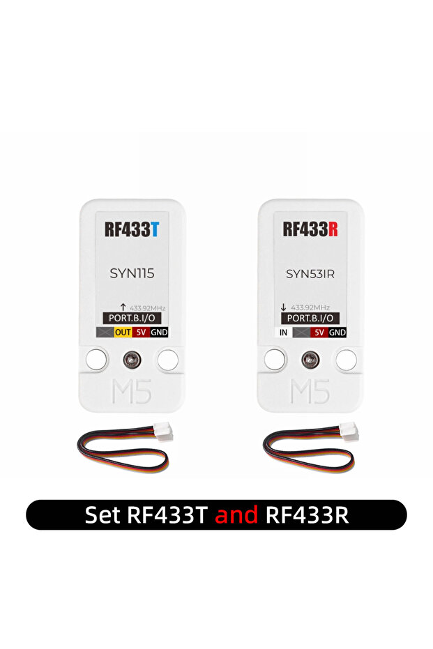مجموعة RF433T n RF433R M5Stack RF433T جهاز إرسال RF جهاز استقبال راديو لاسلكي RF433R بتردد 433.92 ميجاهرتز لإنترنت الأشياء R