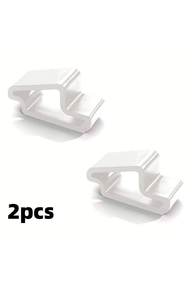 No White 2pc 2/4pcs Window Stoppers Anti-Collision Door Clamps Sturdy Plastic Track Clip Fixer Kit B