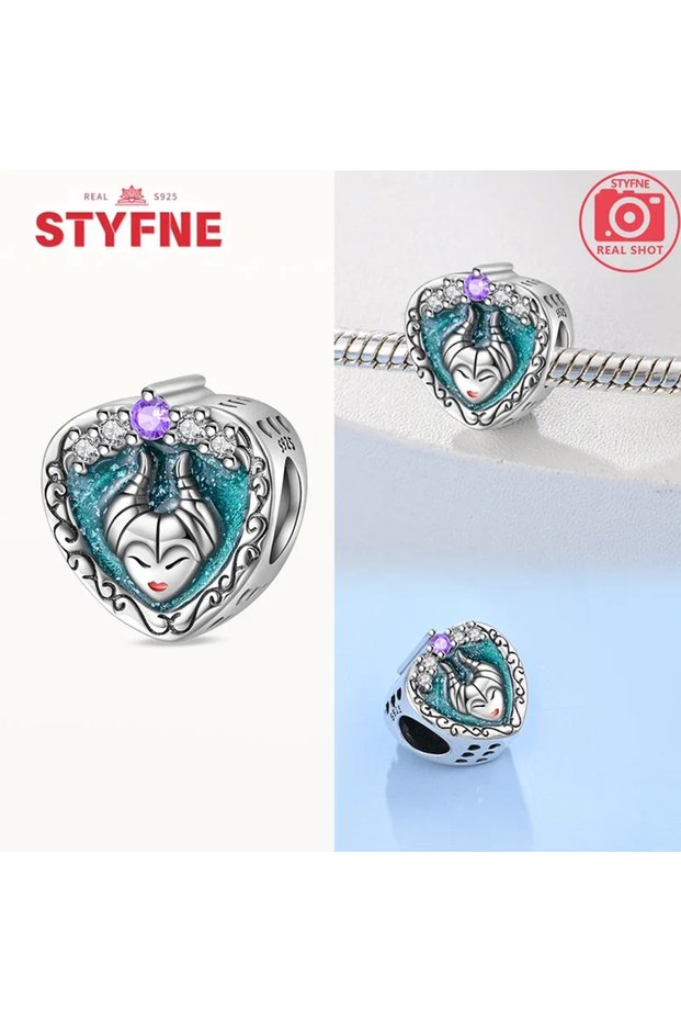 GYC1418 Silver 925 Fairy Tale World Series Pendant Evil Queen Charms Beads Fit Original Bracelet fo