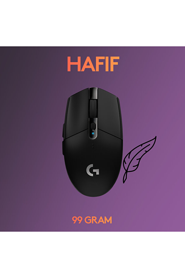G G305 LIGHTSPEED 12.000 DPI Kablosuz Oyuncu Mouse, Siyah 910-005283 - 6