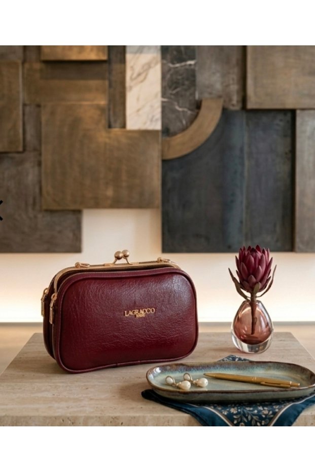 Soft Leather 3-Section Luxury Bag