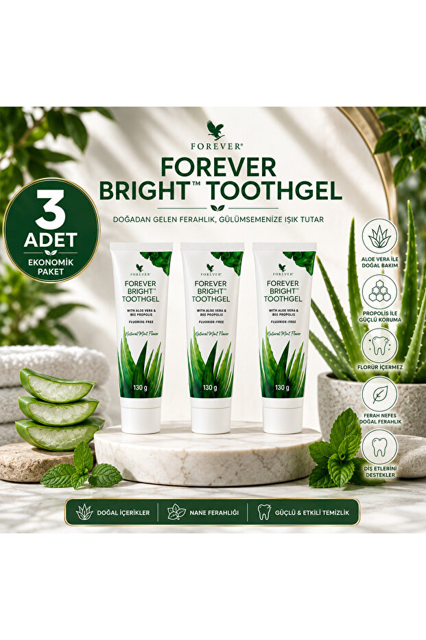 Bright Toothgel Toothpaste 3 Pieces