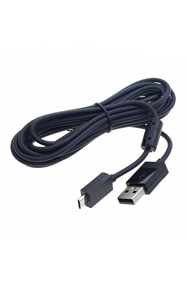 كابل بيانات وشحن JCD بطول 2.75 متر، قطعة واحدة، لوحدة تحكم PS4/XBOX ONE، كابل شحن USB، كابل طاقة