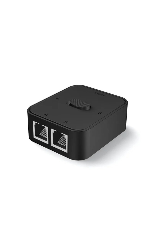 1000M 2Ports Black 2 Port 1000Mbps Gigabit Network Switch RJ45 Switch Network Splitter Cab