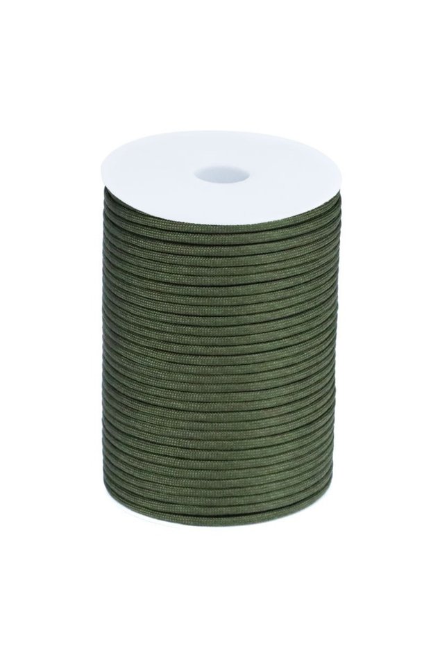 100m Army green 100M 550 Military 7-Core Paracord Rope 4mm Outdoor Polyester Parachute Cord Camping