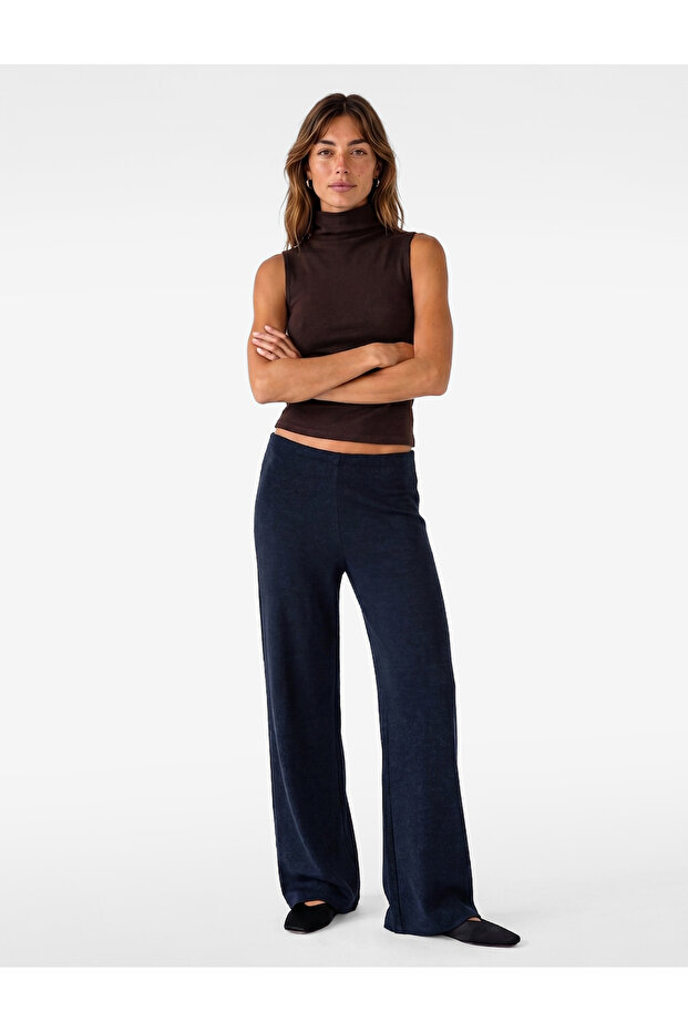 Viscose Blended Straight Fit Trousers