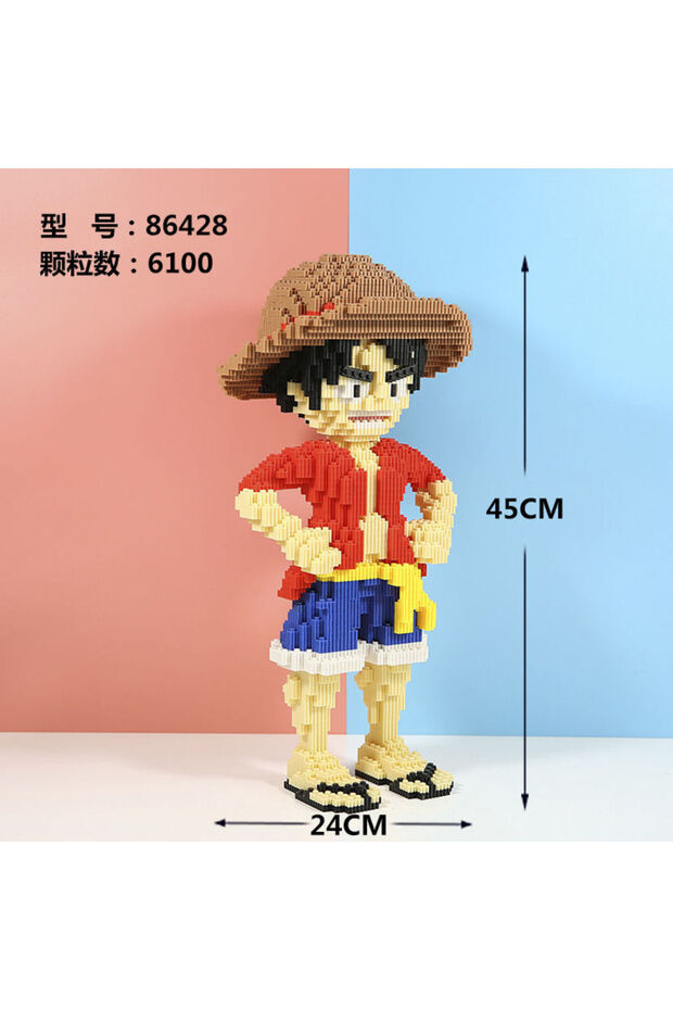 A New Giant Diamond Small Particle Puzzle Toy Assembly Building Blocks Luffy Joba One Piece S