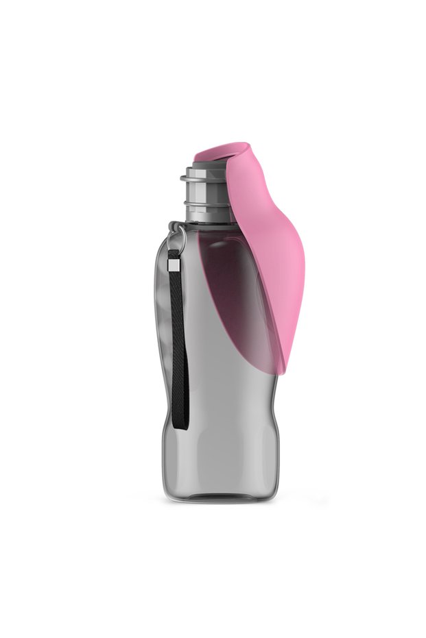 800ml Pink 800ml Portable Dog Water Bottle For Big Dogs Pet Outdoor Travel Hiking Walking Foldable D