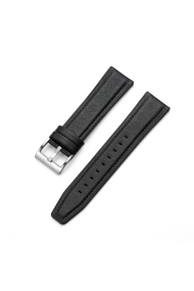 22mm universal black black S 22mm Leather Silicone Strap for Huawei Watch 5 GT6/5 Pro GT6/5/4/3 46mm