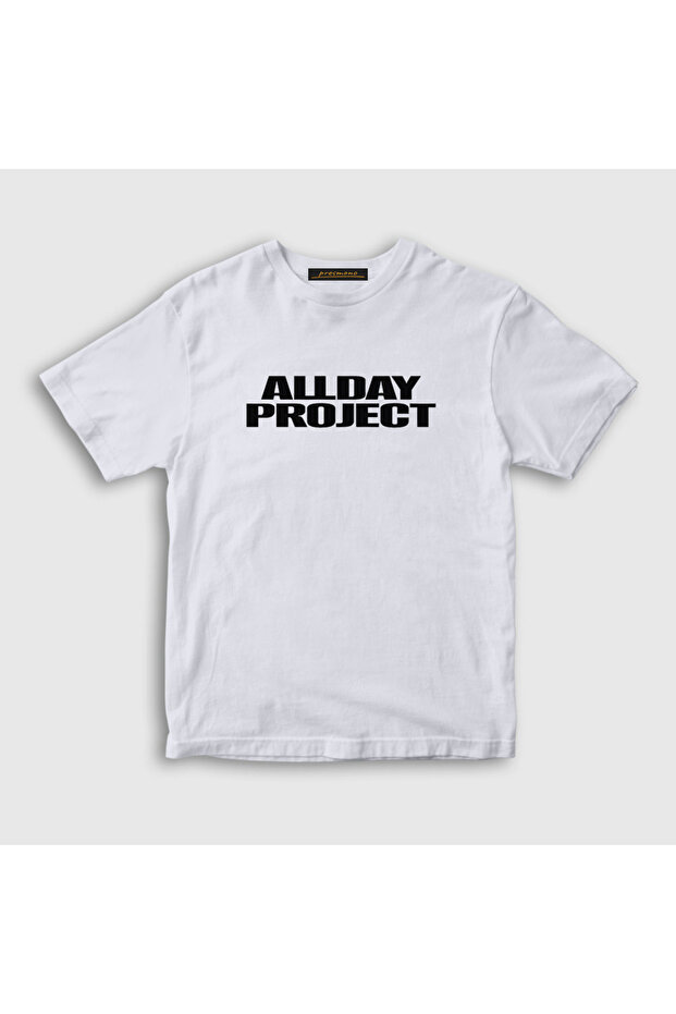 Unisex Kids White Logo K-Pop Allday Project T-Shirt 598098Tt